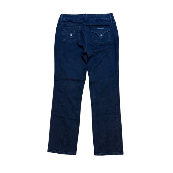 Hudson Black Straight-Leg Jeans Womens Size 10 Cotton Blend - Picture 2 of 7